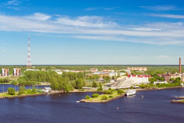 Vyborg şehir manzaraları, Saint-Petersburg, Rusya Federasyonu