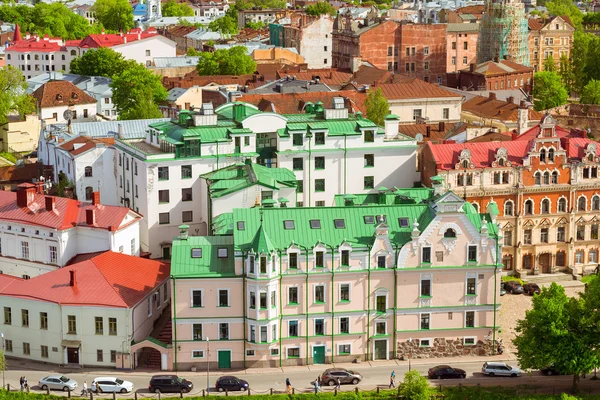 Vyborg, a városra néző kilátással, Saint-Petersburg, Oroszország — Stock Fotó