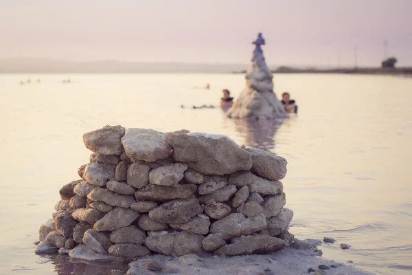 Solných jezer Torrevieja, Valencia, Španělsko — Stock fotografie