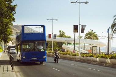 Çift katlı turist otobüs, Alicante, Valencia, İspanya