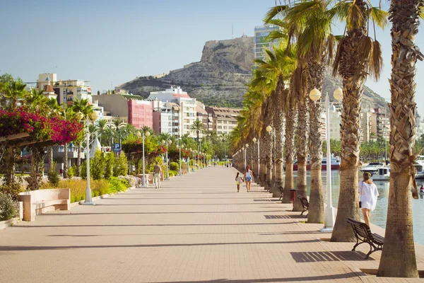 Perspectiva Av del Almirante Julio Guillen Tato, Alicante — Fotografia de Stock