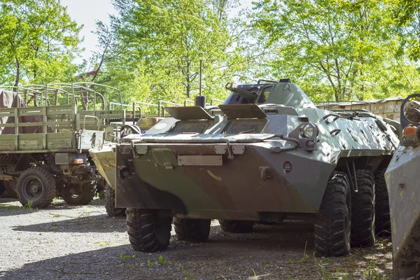 Parking abandoned military equipment — Stock Photo, Image