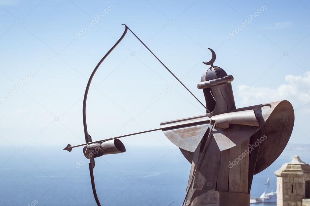 Metal Archer in the fortress of Santa Barbara