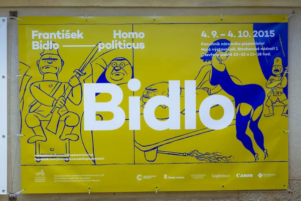 Cartel Bidlo - un signo humorístico — Foto de Stock