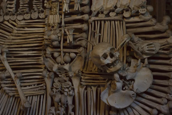 The ossuary in Sedlec Kostnice, Kutna Hora, Czech Republic — Stock Photo, Image