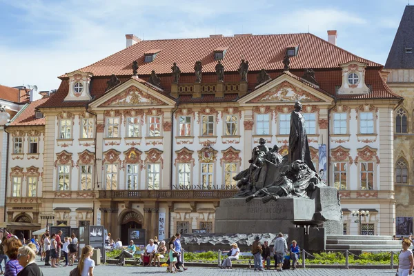 Denkmal des Jan Hus, Prag — Stockfoto