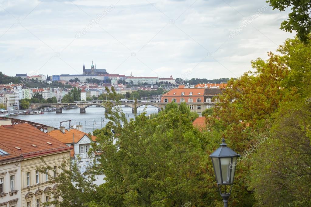 Prague Castle, view from Vysehrad national cultural monument