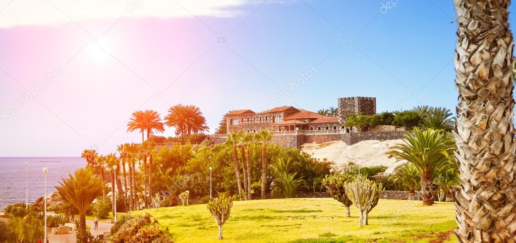 Plaza Playa del Duque, Duke Castle, Costa Adeje, Tenerife, Spain