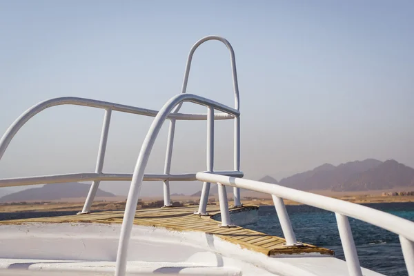 Tourist boat trip around the Sinai on the yacht, Red sea, Sharm