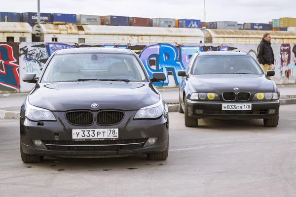 Gamla-bil Bmw 5-series e60 — Stockfoto