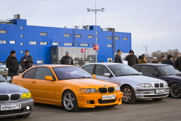 Vecchie automobili BMW 3-series — Foto Stock