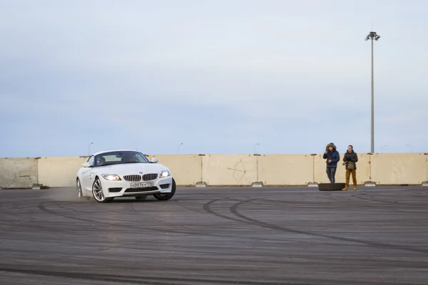 Roadster-car BMW z4 to drift — Stock Photo, Image