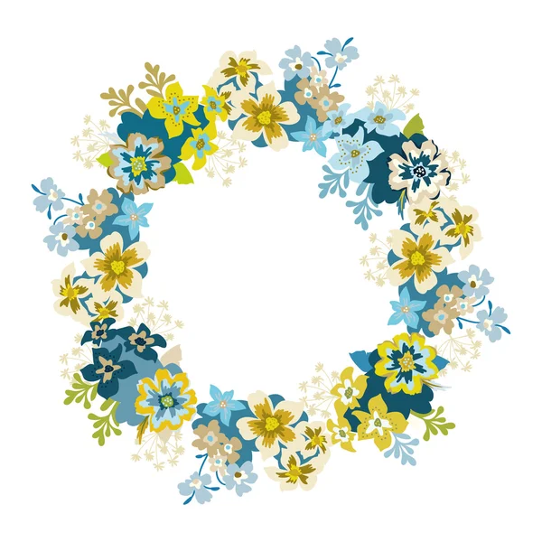 Floral Vector Wreath Stock Illustration