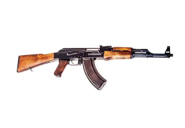 Kalashnikov AK47 with silencer — Stock Photo © zim90 #32613379