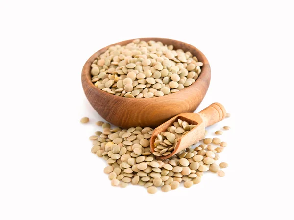 beyaz üzerine ham mercimek