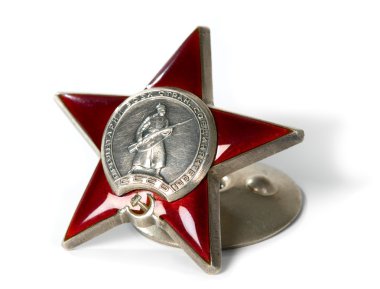 Kızıl Yıldız ile gümüş madalyon