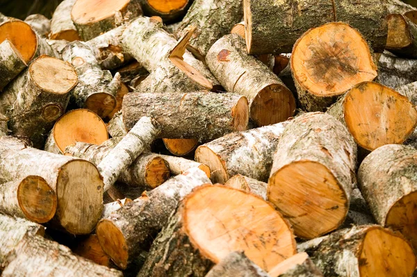 Фон дерев'яних рубаних дров — стокове фото