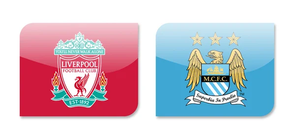 Liverpool vs manchester cidade — Fotografia de Stock