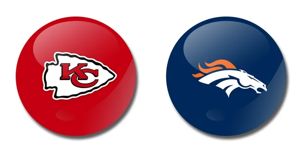 Chiefs vs broncos — Stock Photo, Image