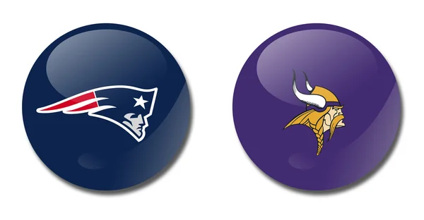 Patriots vs vikings — Stock Photo, Image