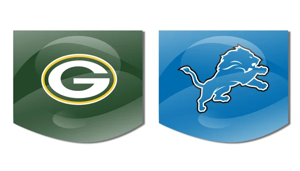 Packers vs lions — Stock Photo, Image