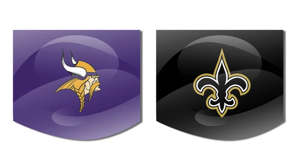 Vikings vs saints — Stockfoto