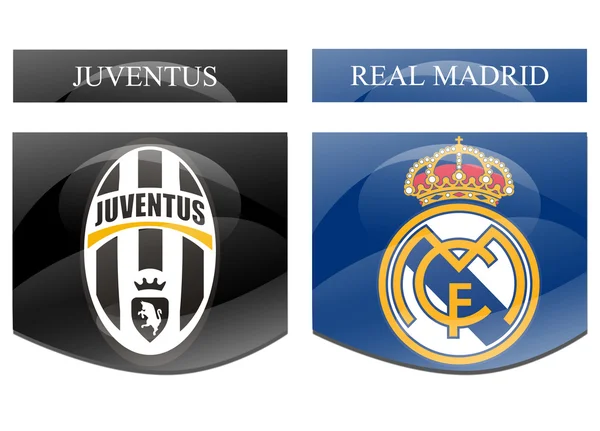 Juventus vs real madrid — Fotografia de Stock