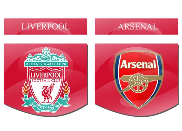 Leberpool gegen Arsenal — Stockfoto