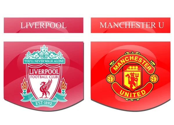 Liverpool vs manchester united — Stock Photo, Image