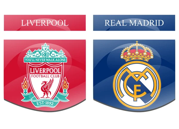 Liverpool vs real Madryt — Zdjęcie stockowe