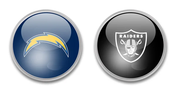 Chargers vs raiders — Stock Photo, Image