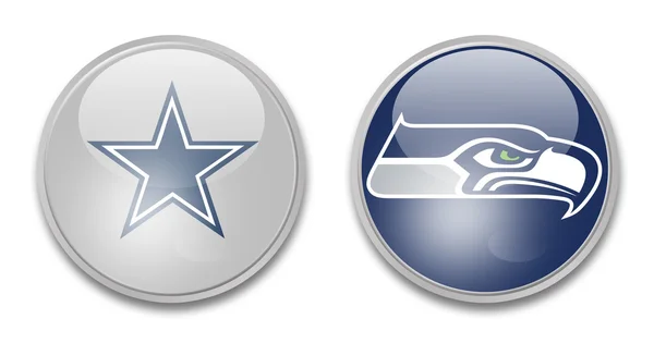 Cowboys vs seahawks — Stockfoto