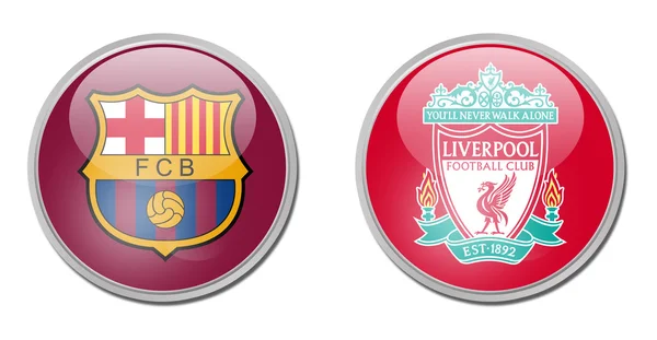 Barcelona vs leverpool — Stockfoto