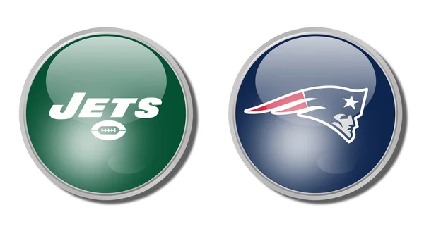 Jets vs patriots — Stockfoto