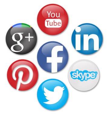 Social networks clipart