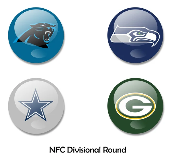 Nfl nfc ronda divisional — Foto de Stock