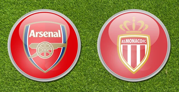 Arsenal vs monaco — Stockfoto