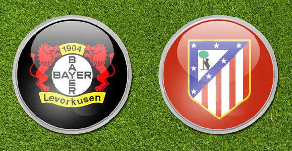 Bayer leverkusen vs atletico madrid — Stockfoto