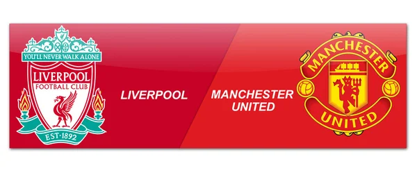 Liverpool vs manchester united — Stockfoto