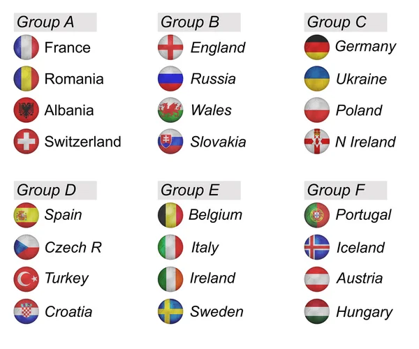 Euro 2016, az foci — Stock Fotó