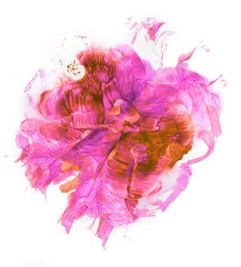 Beyaz bir arka plan güzel mor-kırmızı leke. 