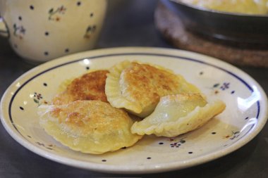 Plaka üzerinde doldurulmuş haşlanmış, Kızarmış köfte