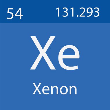 periyodik tablodan Xenon elemanı