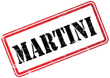 Martini kauçuk damga beyaz