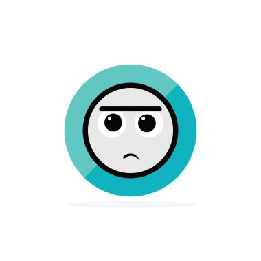 Beyaz arka plan üzerinde izole üç duygu çıkartmaları kümesi