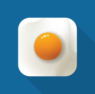 Mobil cihazlar için kızarmış yumurta simgesi