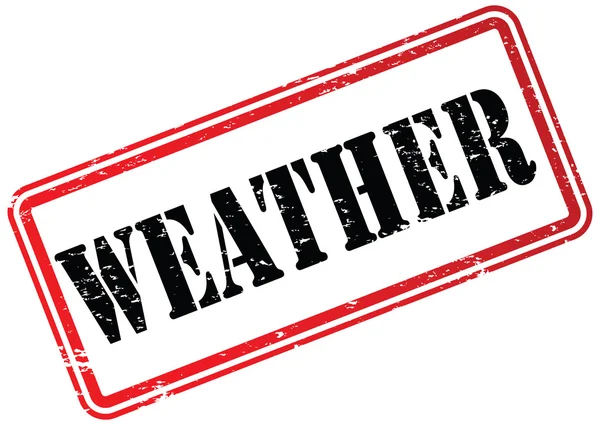 Weather Rubber Stamp White — Stock Photo, Image