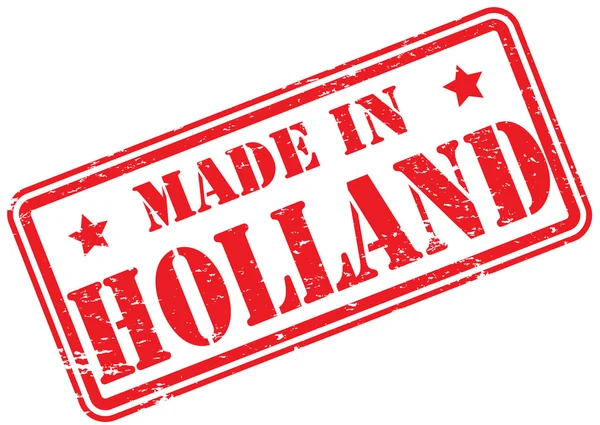 Made Holland Gumibélyegző Fehér — Stock Fotó