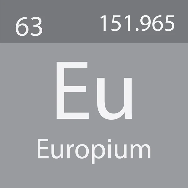 Europiumelement Aus Periodensystem — Stockfoto