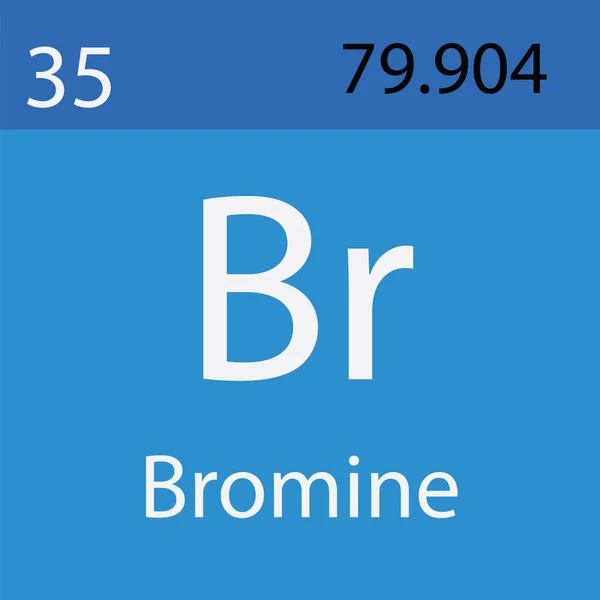 Elemento Bromo Tabla Periódica —  Fotos de Stock